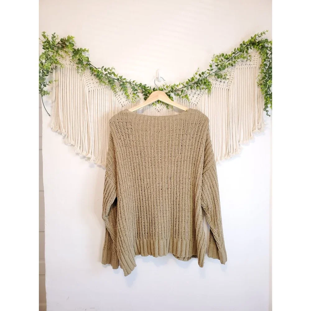 Pink Lily Green Chunky Knit Sweater - Picture 6 of 6